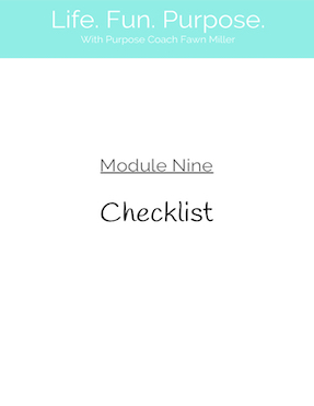 Module 9 Checklist