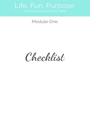 Module 1 Checklist