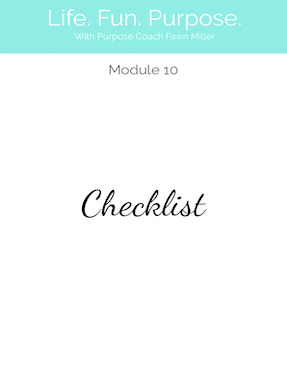 Module 10 Checklist