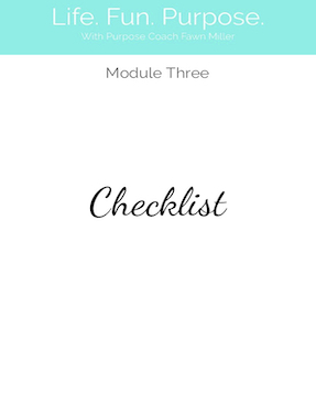 Module 3 Checklist