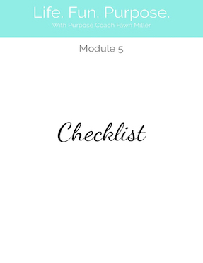 Module 5 Checklist