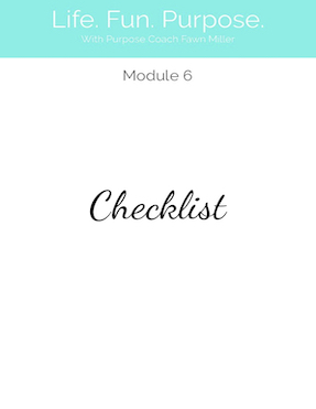 Module 6 Checklist