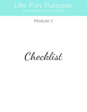 Module 7 Checklist