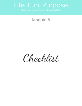 Module 8 Checklist