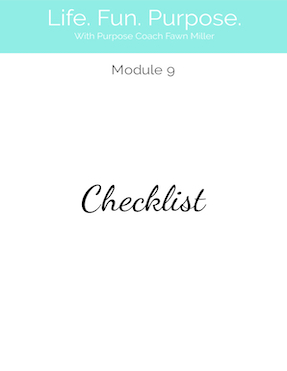 Module 9 Checklist